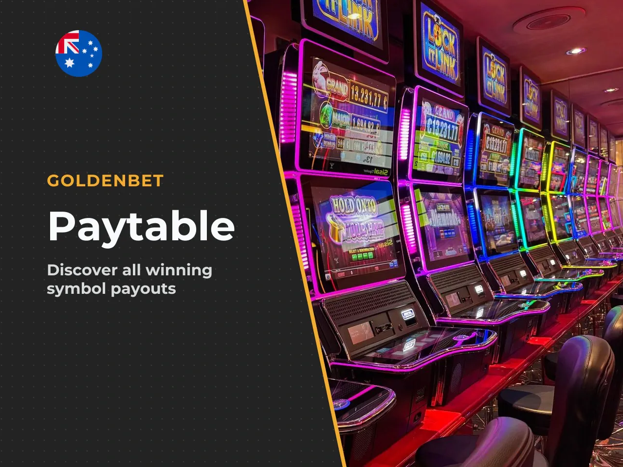 Standard and premium symbols. The paytable