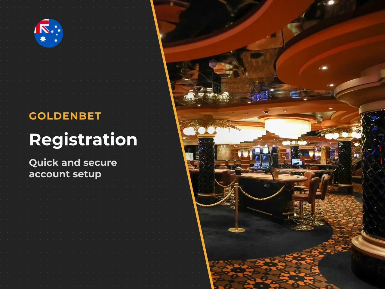 Golden Bet registration and access to