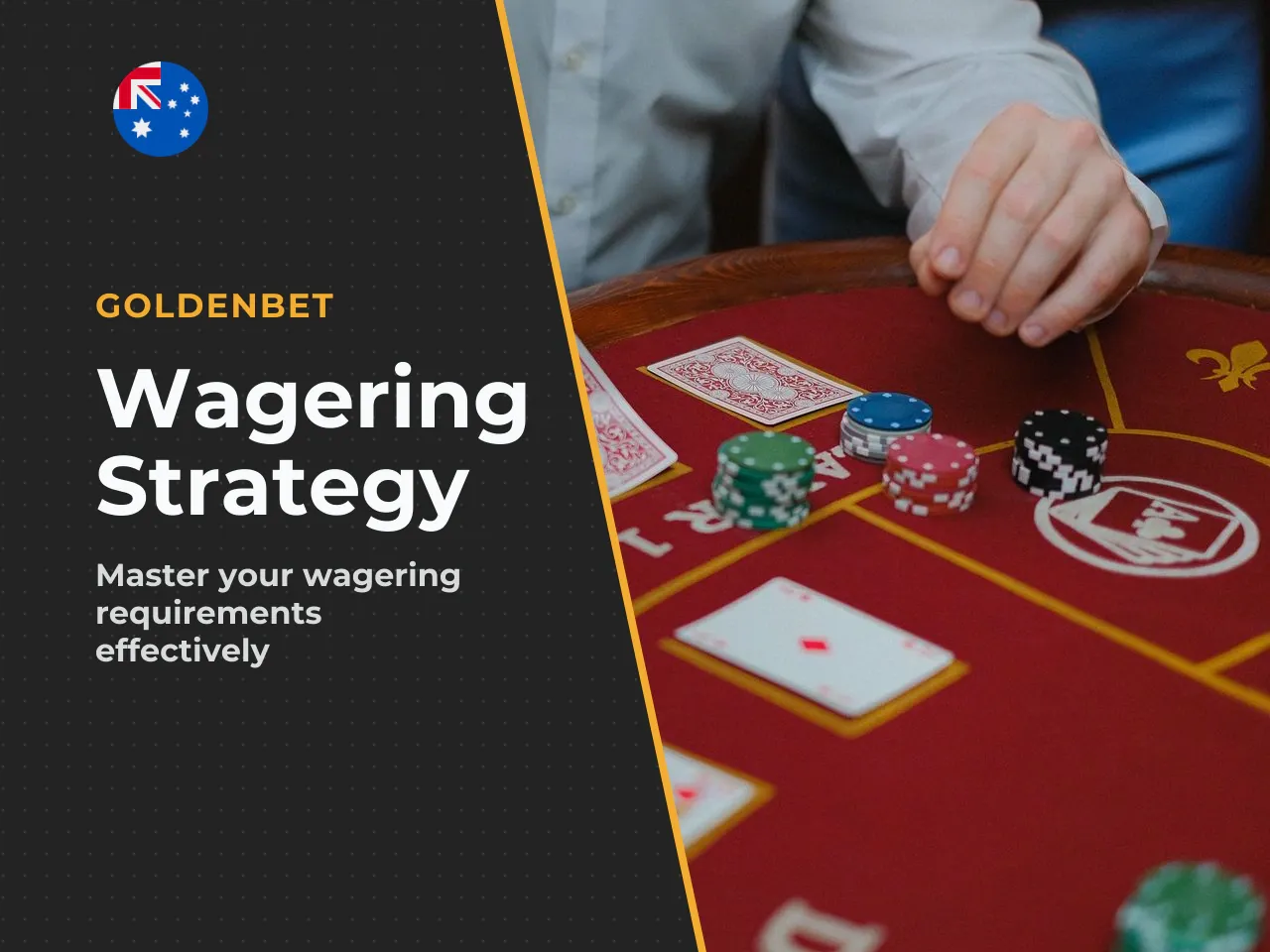 A wagering strategy that at least