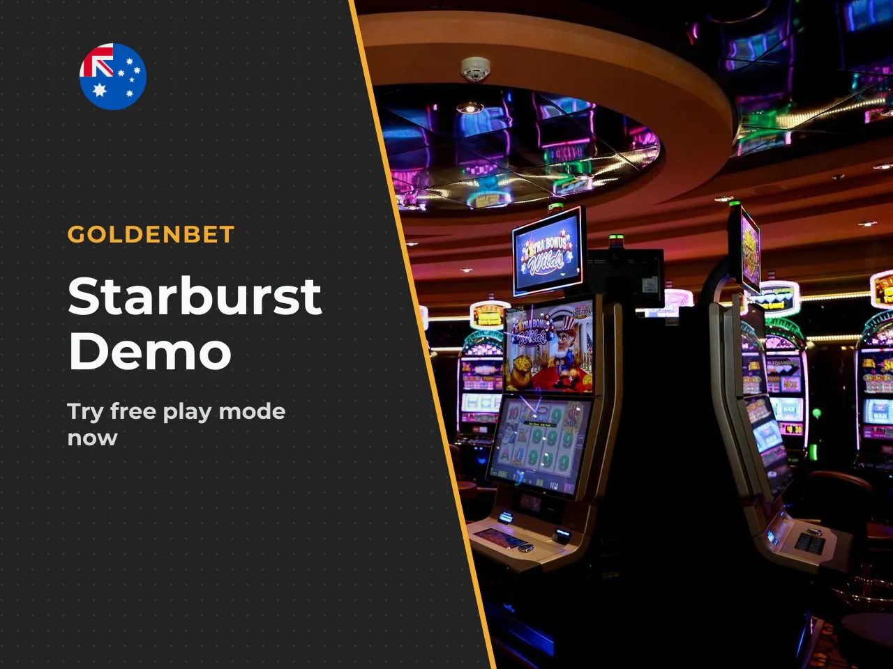 Starburst demo and free play mode